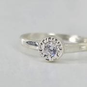 Anillo con cubic plata