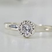 Anillo con cubic plata