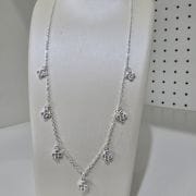 Chocker de flores Plata 925 con extensor largo