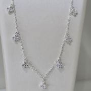 Chocker de flores Plata 925 con extensor largo