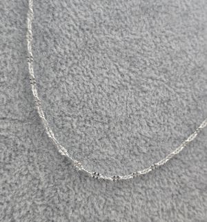 Cadena finita con brillo de Plata 925