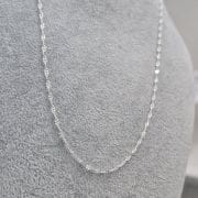 Cadena finita con brillo de Plata 925