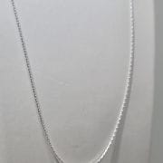 Cadenas finitas de plata, largos 40 y 45 cm