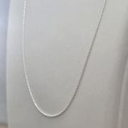 Cadenas finitas de plata, largos 40 y 45 cm