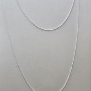 Cadenas finitas de plata, largos 40 y 45 cm