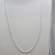 Cadena trenzada de plata italiana largo 45 cm