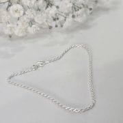 Pulsera trenzada plata italiana finita