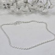 Pulsera trenzada plata italiana finita