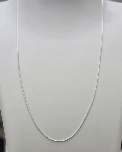 Cadena cola de ratón plata 40 cm