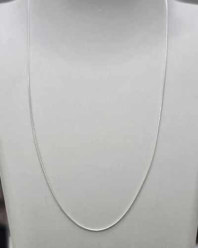Cadena cola de ratón plata 40 cm