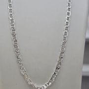 Cadena de plata eslabón ancho gucci 50 cm largo