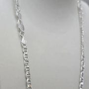 Cadena de plata eslabón ancho gucci 50 cm largo