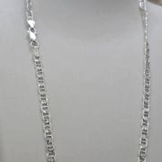 Cadena de plata eslabón ancho gucci 50 cm largo