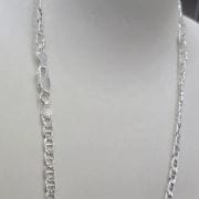 Cadena de plata eslabón ancho gucci 50 cm largo