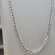Cadena italiana eslabón encadenado gruesa, largo 55 cm