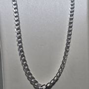 Cadena italiana eslabón encadenado gruesa, largo 55 cm