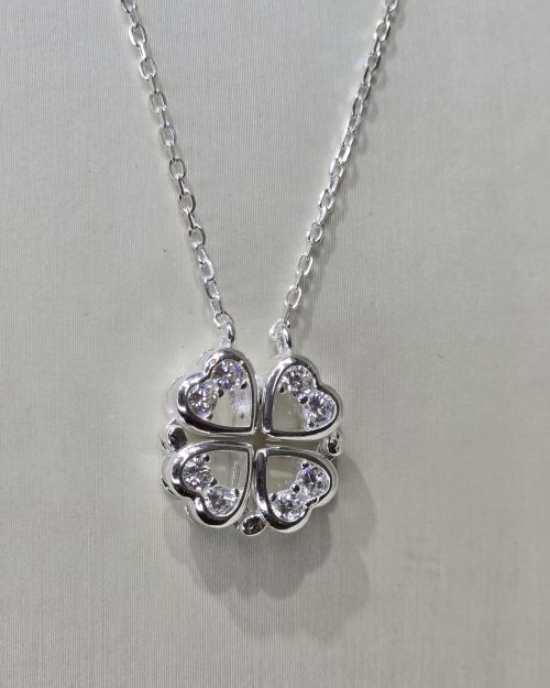 Cadena de trebol corazones imantada doble uso