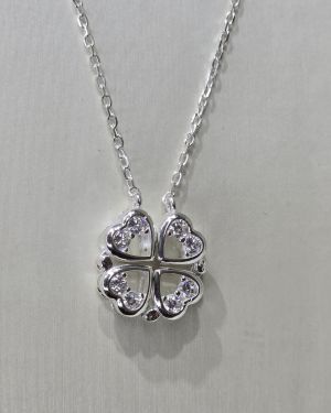 Cadena de trebol corazones imantada doble uso