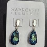 Aros gota de cristales swarovski pasantes