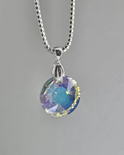 Importante dije circular aurora boreal Cristal swarovski