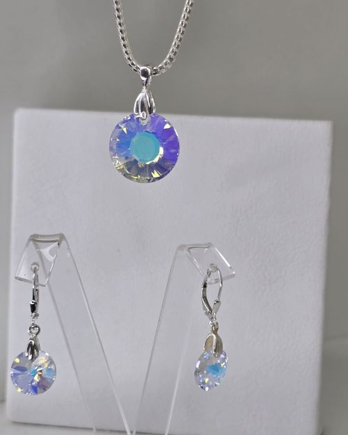 Aros brisura de formatura circular cristal ab