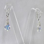 Aros brisura cristal swarovski aurora boreal tonalidad gota