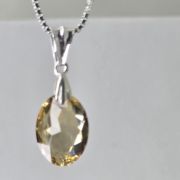 Dije ambar cristal swarovski oval