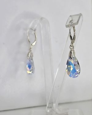 Aros brisura cristal aurora boreal ovalados