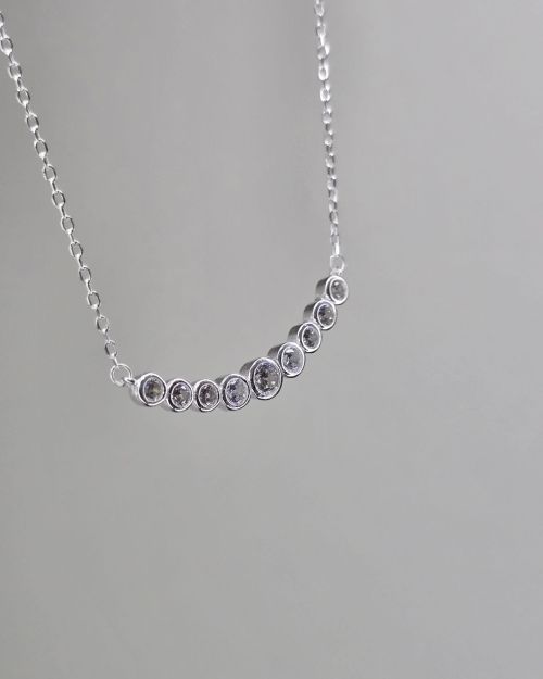 Gargantilla Puntos de luz Plata