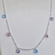 Choker punto de luz colores pasteles con cubics de 5 mm