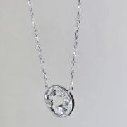 Gargantilla punto de luz circular cubic