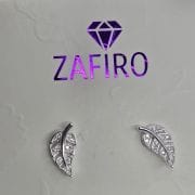 Aros pasantes de hojas Plata 925