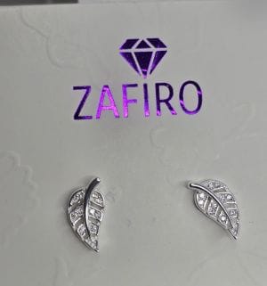 Aros pasantes de hojas Plata 925