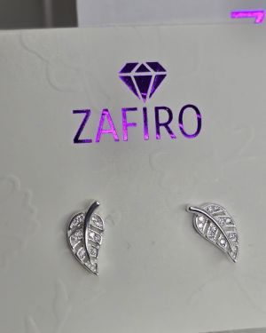 Aros pasantes de hojas Plata 925