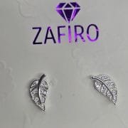 Aros pasantes de hojas Plata 925