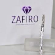 Pulsera esclava de puntos de luz pave Plata 925