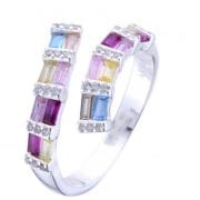 Anillo de Plata regulable colores pasteles