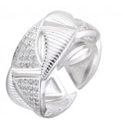 Anillo de plata regulable