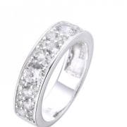 Anillo de Plata con cubics de cristal