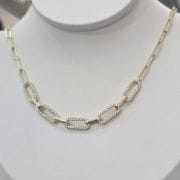 Cadena forcet de plata con baño dorado