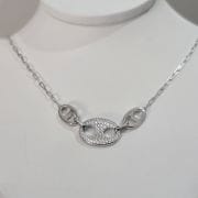 Cadena Gucci de plata rodinada