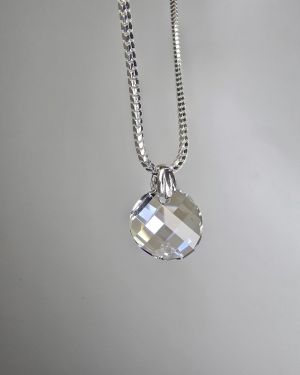 Dije circular swarovski cristal shime