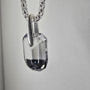 Dije cuadrado swarovski combinación grises