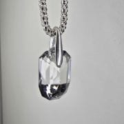 Dije cuadrado swarovski combinación grises