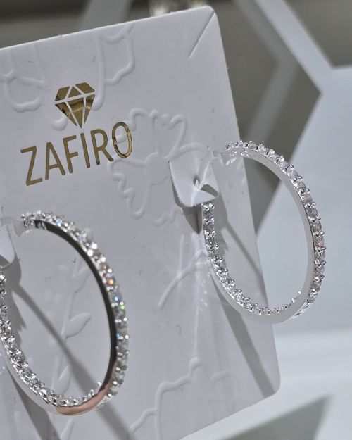 Argollas 27mm con brillo de plata
