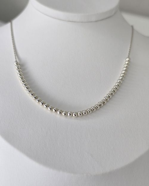 Gargantilla con bolitas de Plata925