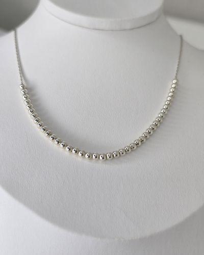 Gargantilla con bolitas de Plata925