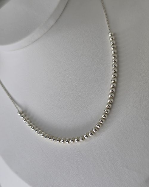 Gargantilla con bolitas de Plata925