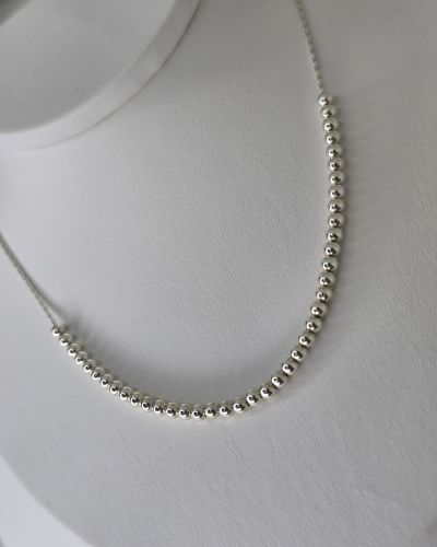 Gargantilla con bolitas de Plata925