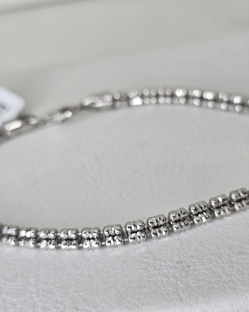 Pulsera hombre importada Plata rodinada
